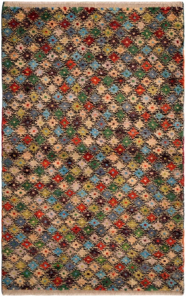 Detail image of 3' 3 x 5' 3 Hand Knotted Balouch Wool Rug