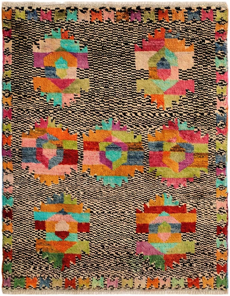 Detail image of 2' 8 x 4' 2 Hand Woven Balouch Wool Rug