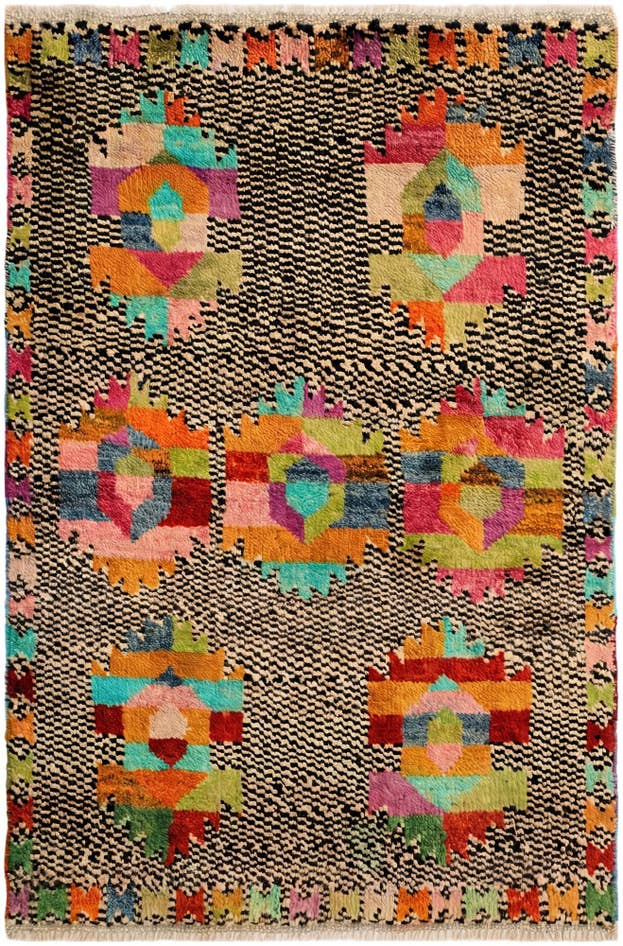 Detail image of 2' 8 x 4' 2 Hand Woven Balouch Wool Rug