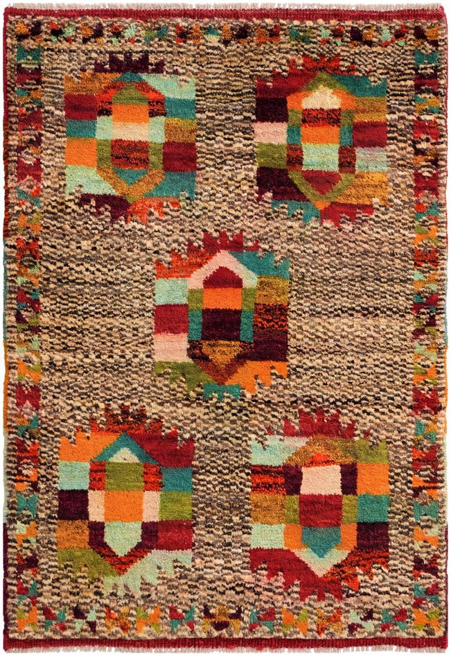 Detail image of 2' 9 x 3' 11 Hand Knotted Balouch Wool Rug