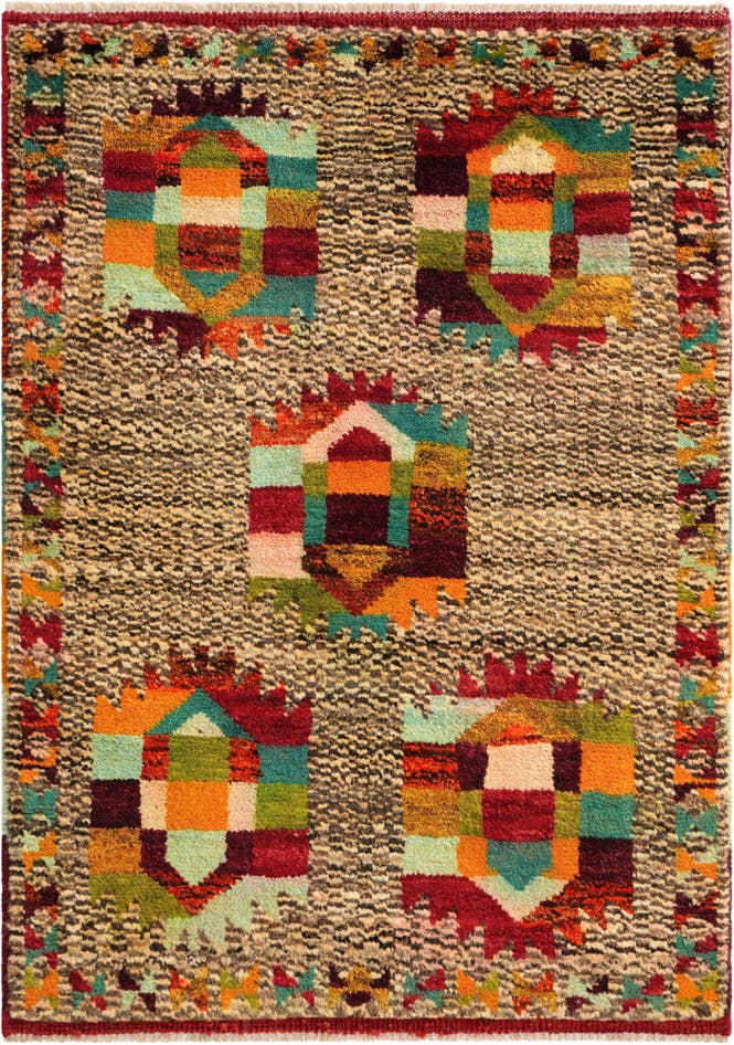 Detail image of 2' 9 x 3' 11 Hand Knotted Balouch Wool Rug