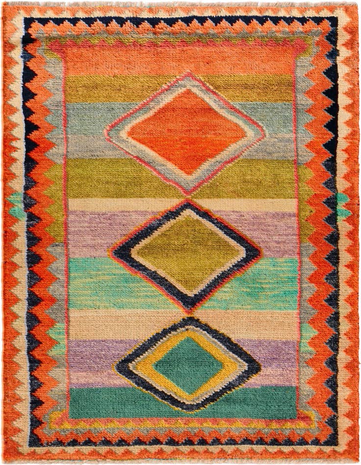 Detail image of 2' 8 x 3' 10 Hand Knotted Balouch Wool Rug