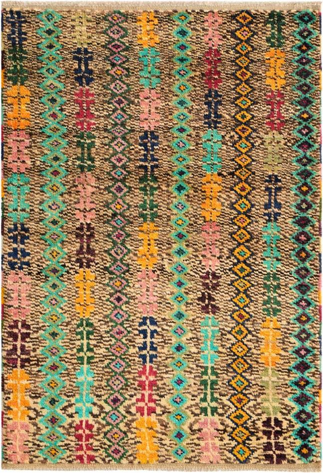 Detail image of 2' 11 x 4' 2 Hand Knotted Balouch Wool Rug