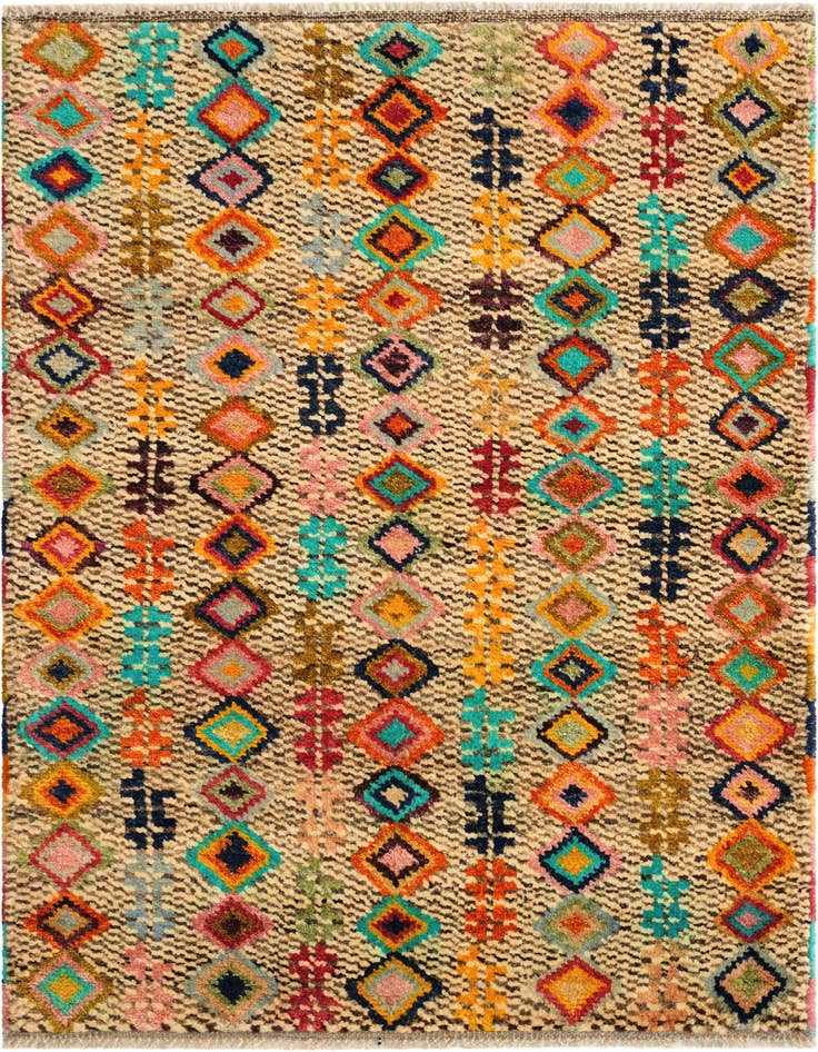 Detail image of 2' 8 x 4' 2 Hand Knotted Balouch Wool Rug