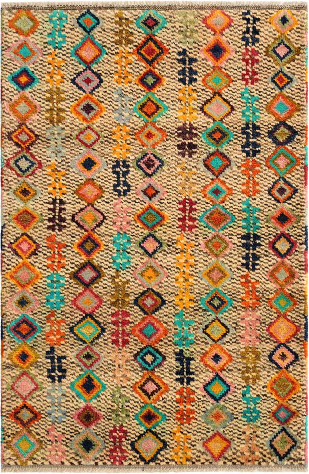 Detail image of 2' 8 x 4' 2 Hand Knotted Balouch Wool Rug