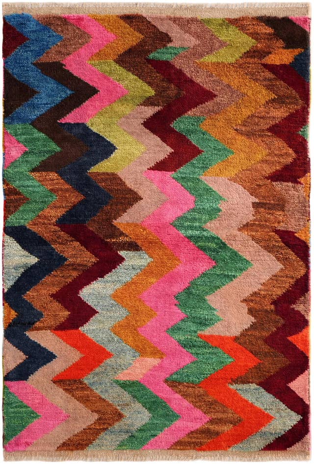 Detail image of 2' 9 x 4' 1 Hand Knotted Balouch Wool Rug