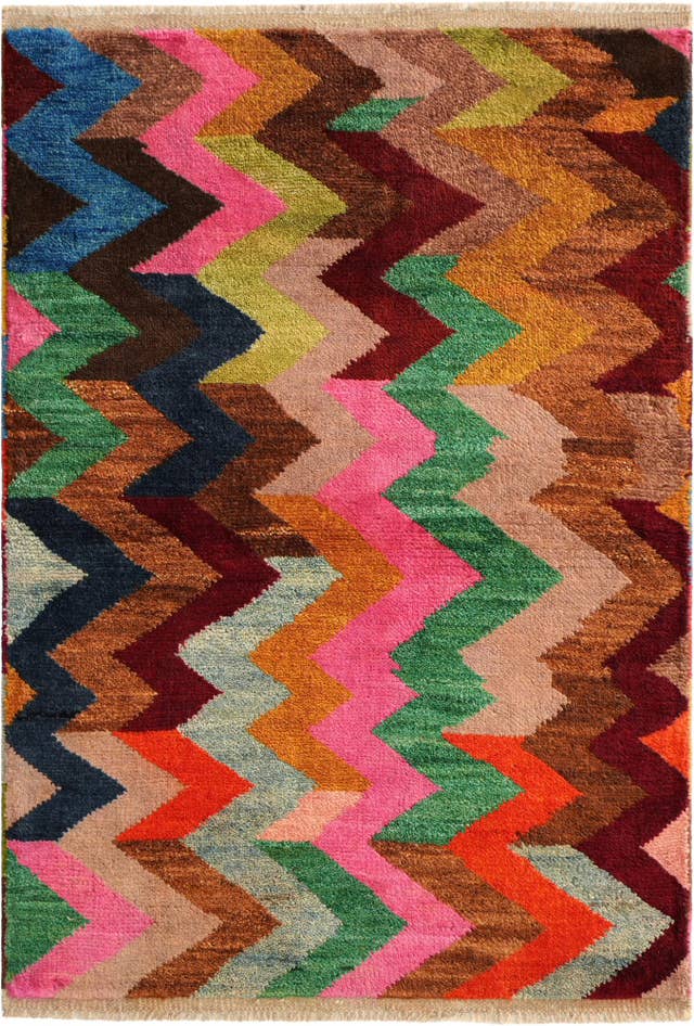 Detail image of 2' 9 x 4' 1 Hand Knotted Balouch Wool Rug