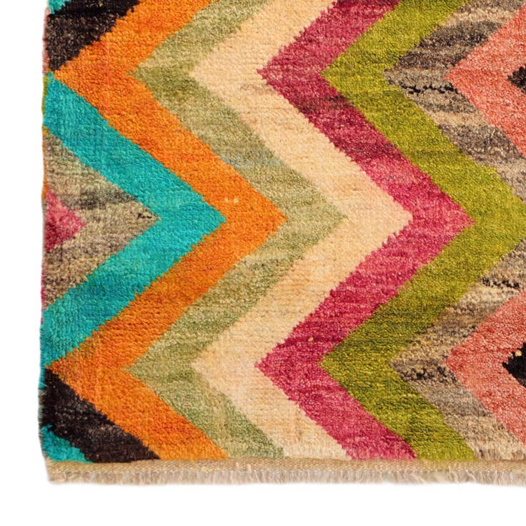 Detail image of 3' x 4' 2 Hand Knotted Balouch Wool Rug