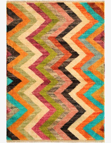 3' x 4' 2 Hand Knotted Balouch Wool Rug