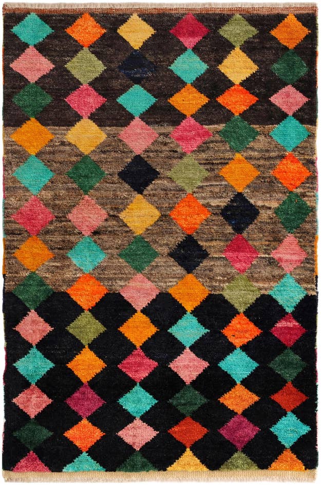 Detail image of 2' 9 x 4' 2 Hand Knotted Balouch Wool Rug