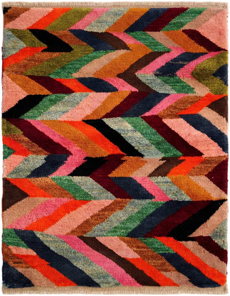 Detail image of 2' 8 x 4' 1 Hand Knotted Balouch Wool Rug
