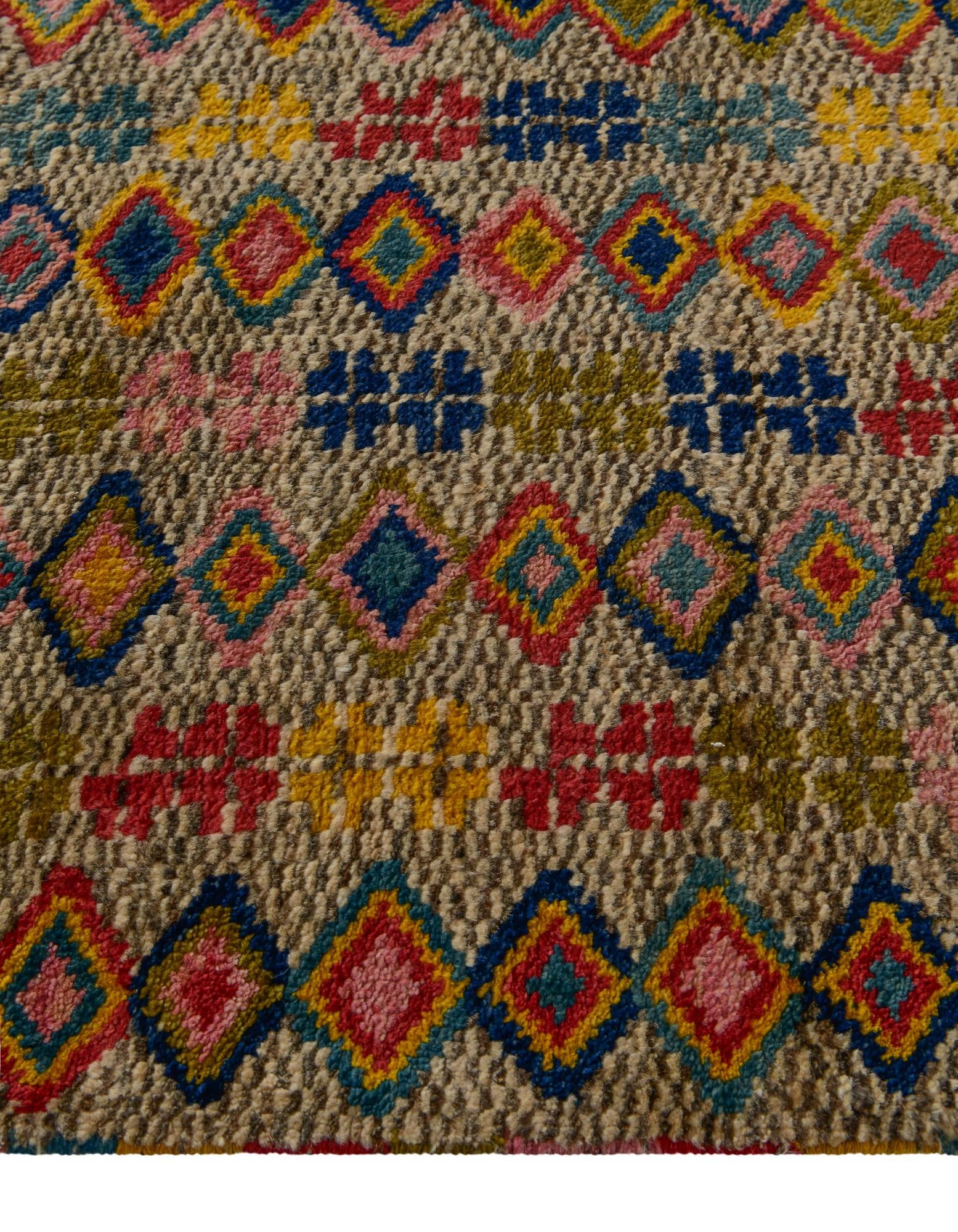 2' 7 x 4' Hand Knotted Balouch Wool Rug