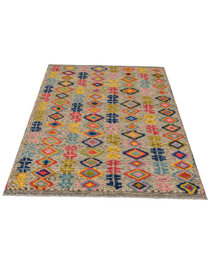 2' 7 x 4' Hand Knotted Balouch Wool Rug