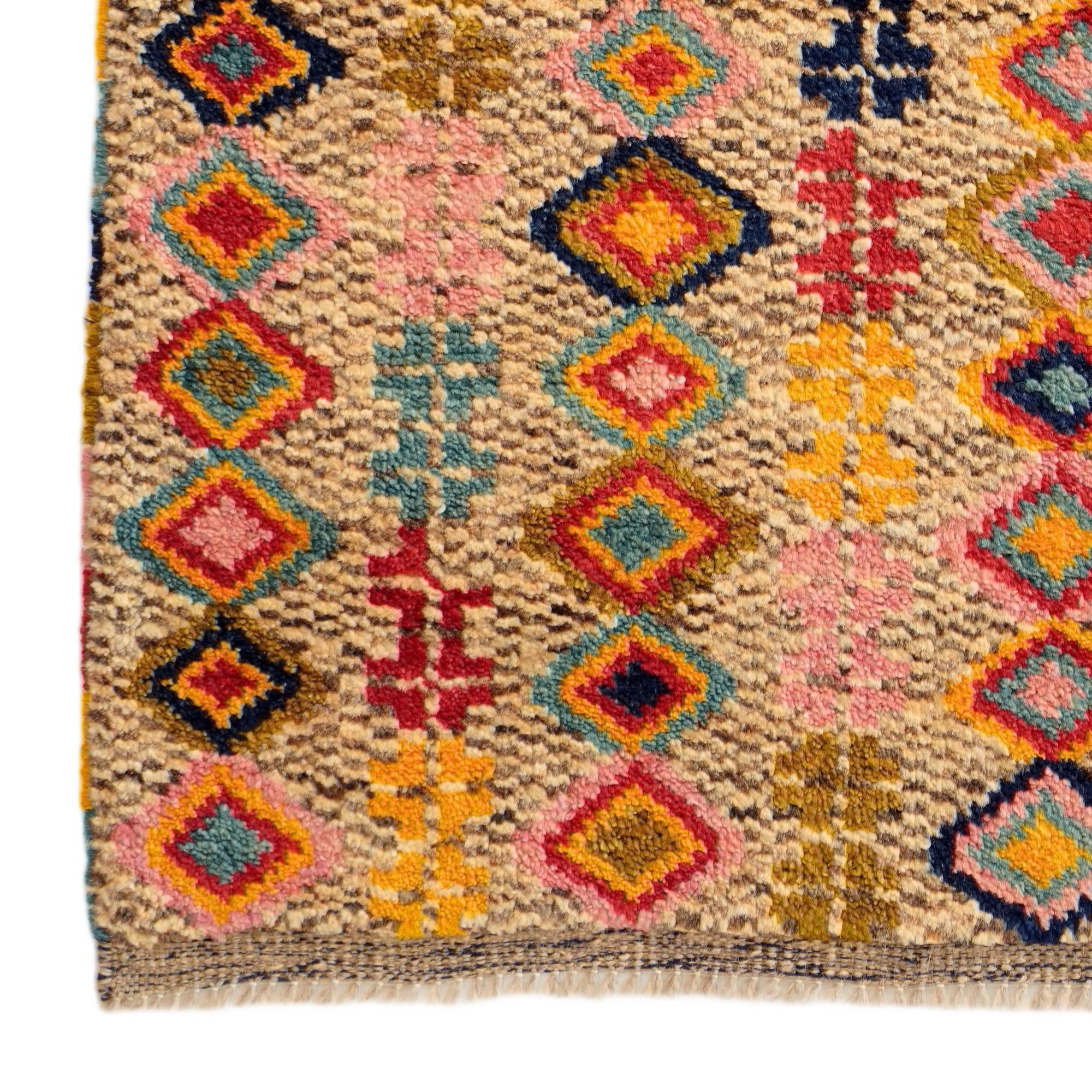 2' 7 x 4' Hand Knotted Balouch Wool Rug