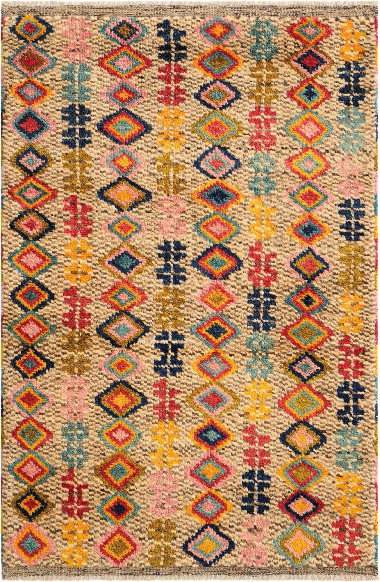 2' 7 x 4' Hand Knotted Balouch Wool Rug