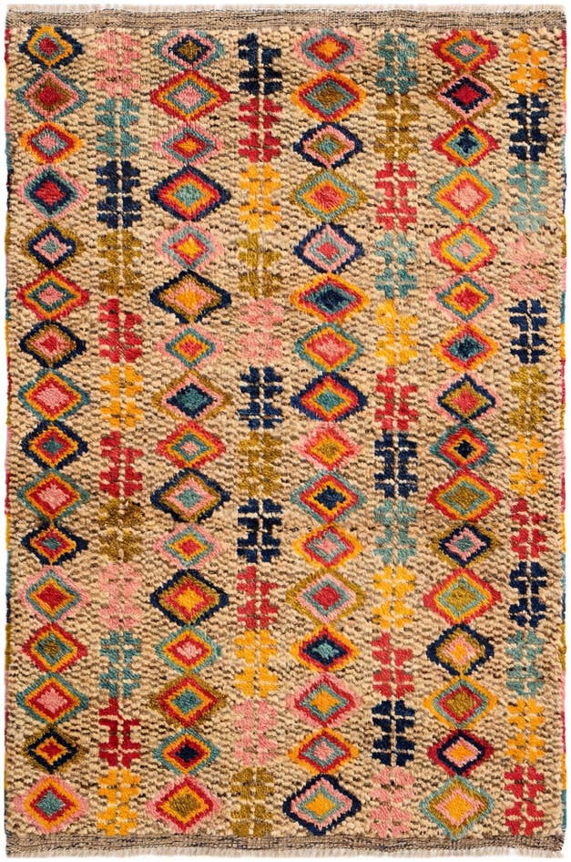 Detail image of 2' 7 x 4' Hand Knotted Balouch Wool Rug