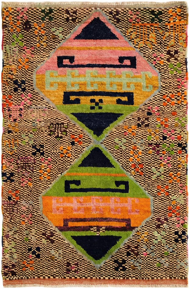 Detail image of 2' 9 x 4' 2 Hand Knotted Balouch Wool Rug