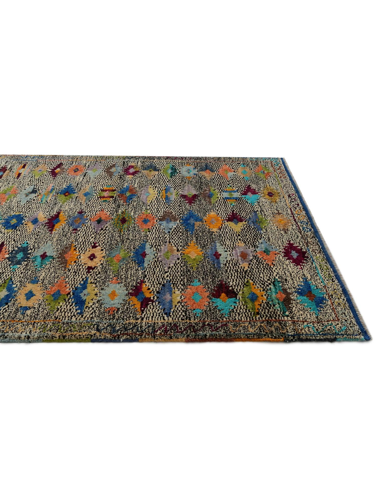 4' 4 x 6' 3 Hand Woven Balouch Wool Rug