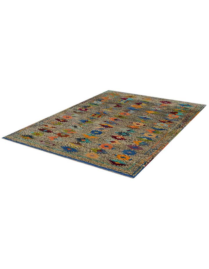 4' 4 x 6' 3 Hand Woven Balouch Wool Rug
