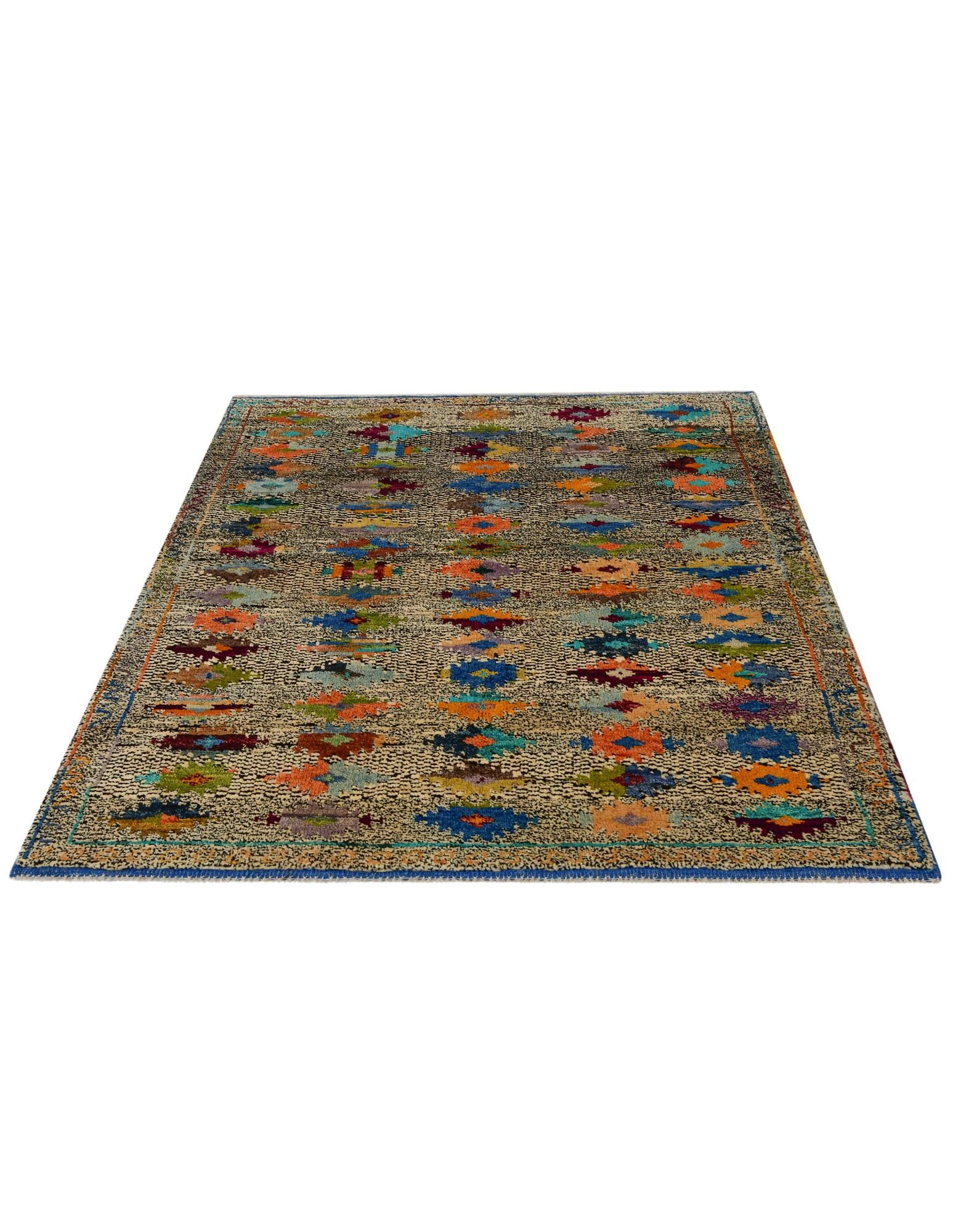 4' 4 x 6' 3 Hand Woven Balouch Wool Rug
