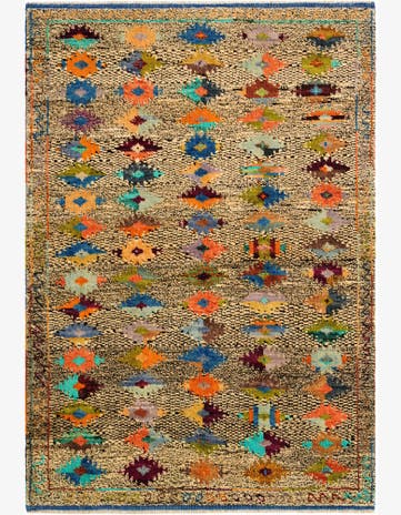 4' 4 x 6' 3 Hand Woven Balouch Wool Rug