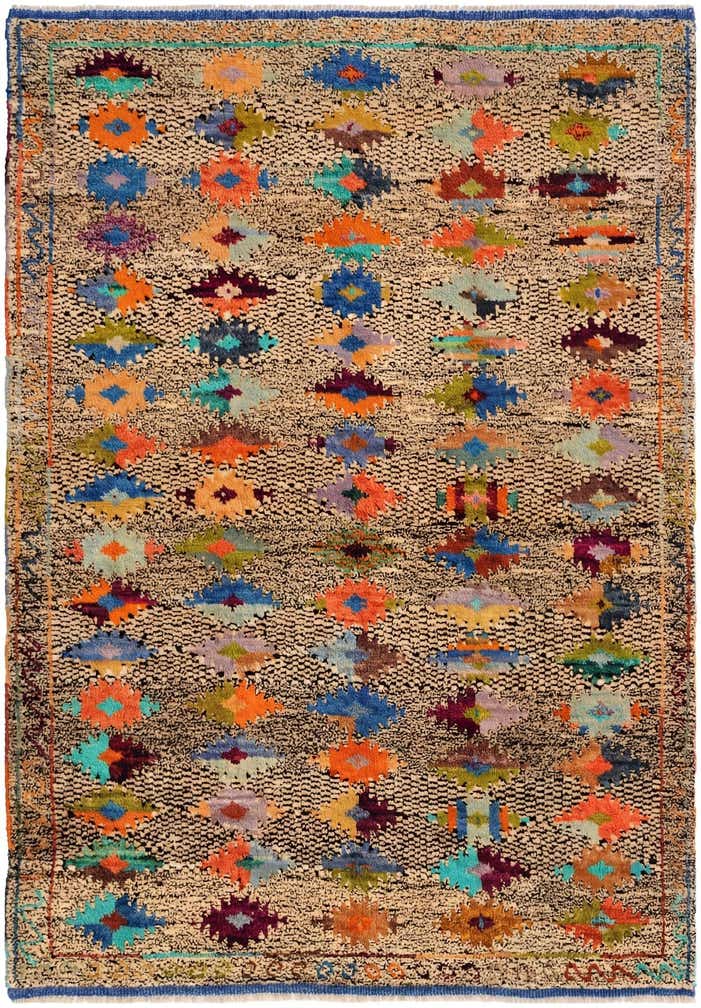 4' 4 x 6' 3 Hand Woven Balouch Wool Rug