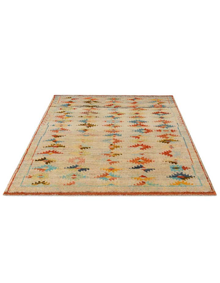 4' 4 x 6' 2 Hand Knotted Balouch Wool Rug