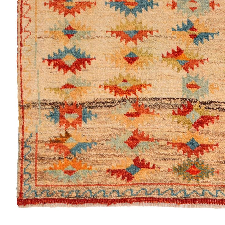 Detail image of 4' 4 x 6' 2 Hand Knotted Balouch Wool Rug