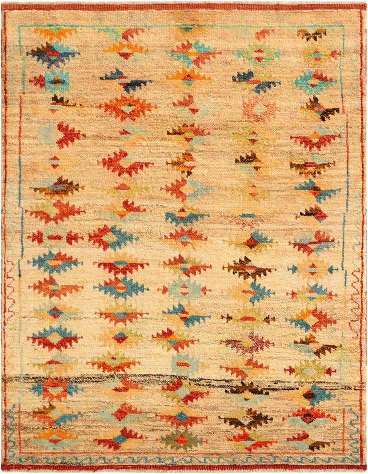Detail image of 4' 4 x 6' 2 Hand Knotted Balouch Wool Rug