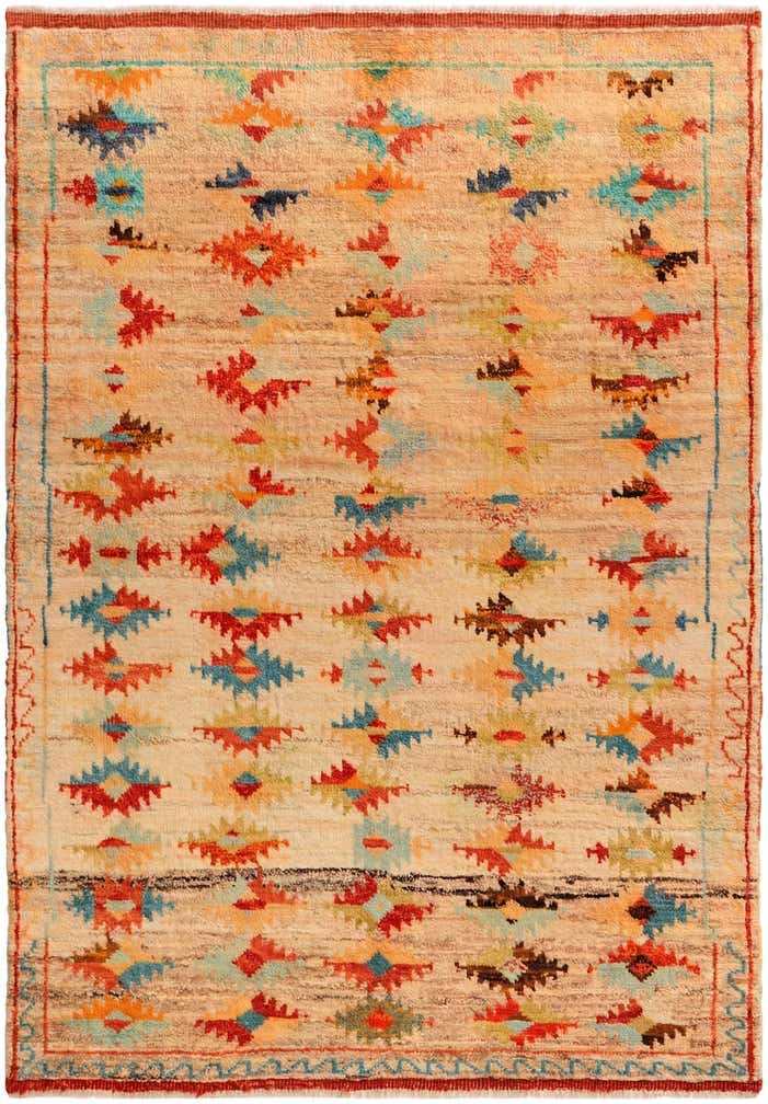 4' 4 x 6' 2 Hand Knotted Balouch Wool Rug