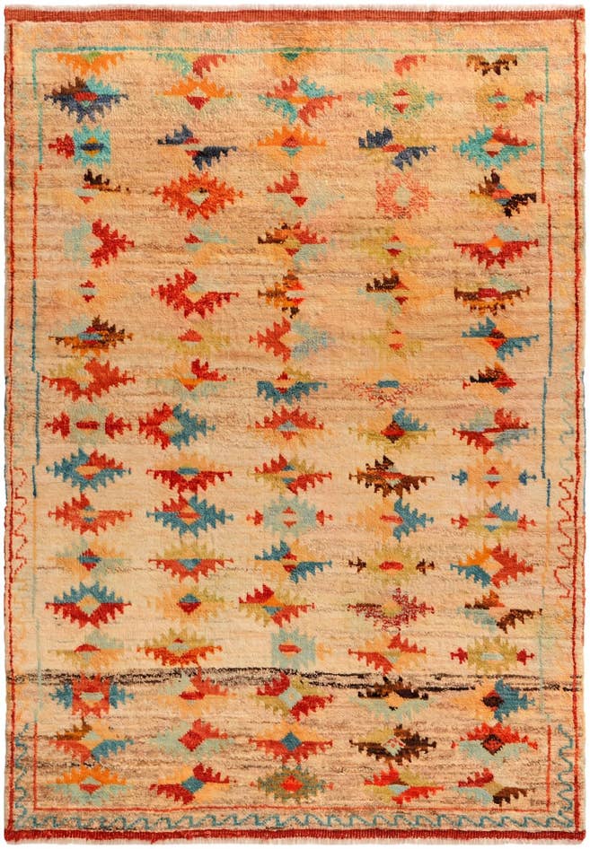 Detail image of 4' 4 x 6' 2 Hand Knotted Balouch Wool Rug