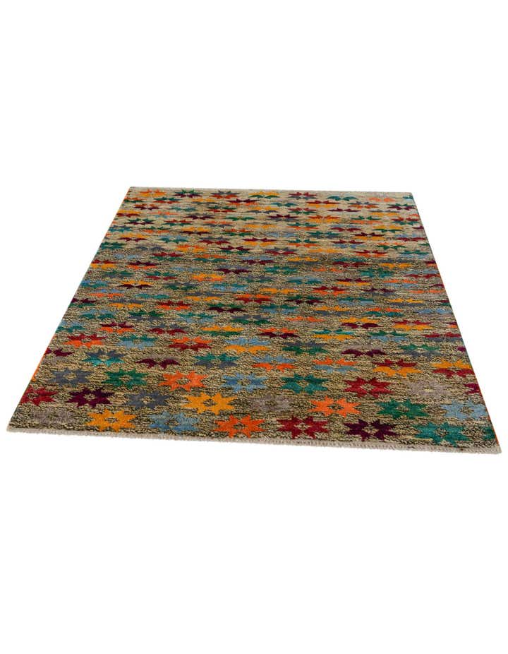 4' 3 x 6' Hand Knotted Balouch Wool Rug
