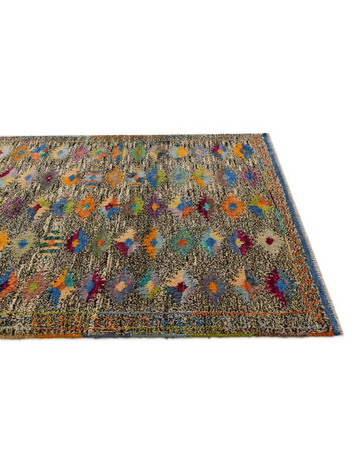 4' 5 x 6' 2 Hand Knotted Balouch Wool Rug