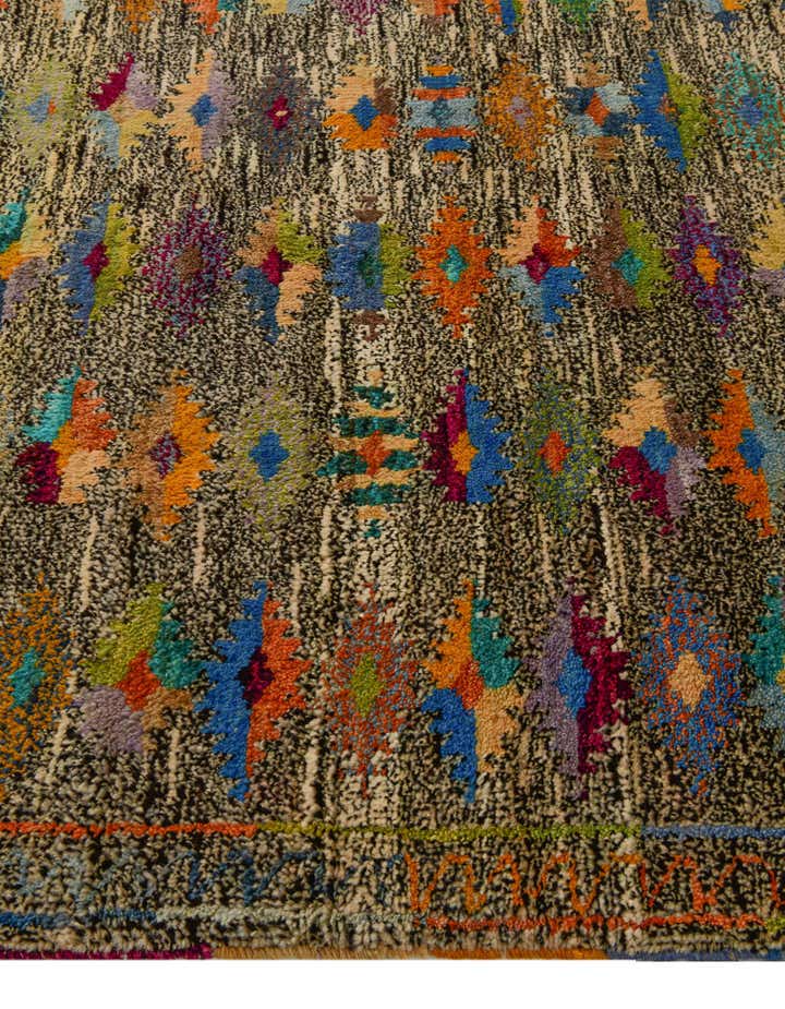 4' 5 x 6' 2 Hand Knotted Balouch Wool Rug