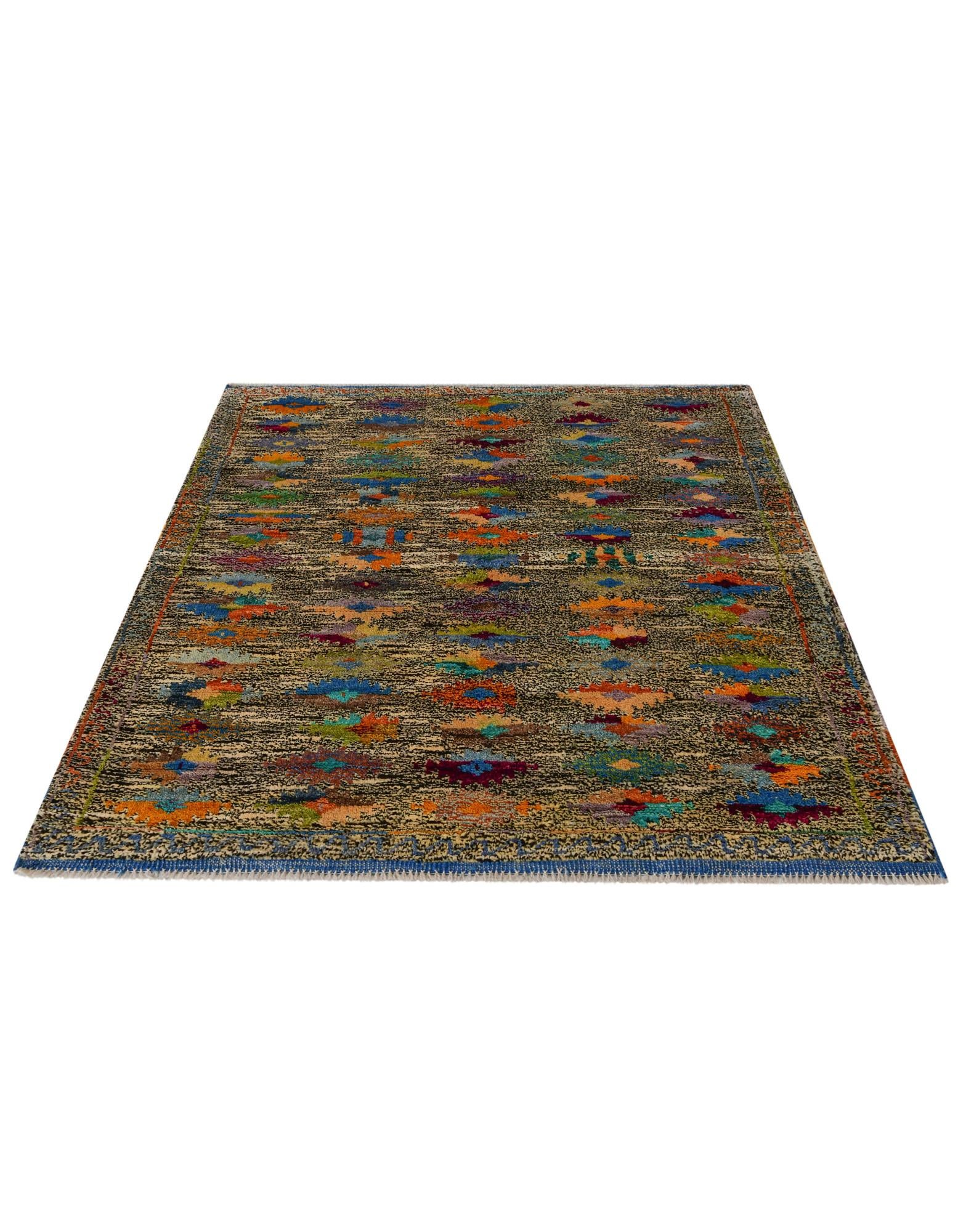 4' 5 x 6' 2 Hand Knotted Balouch Wool Rug