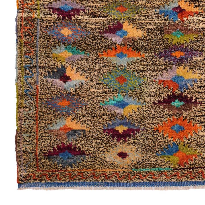 4' 5 x 6' 2 Hand Knotted Balouch Wool Rug