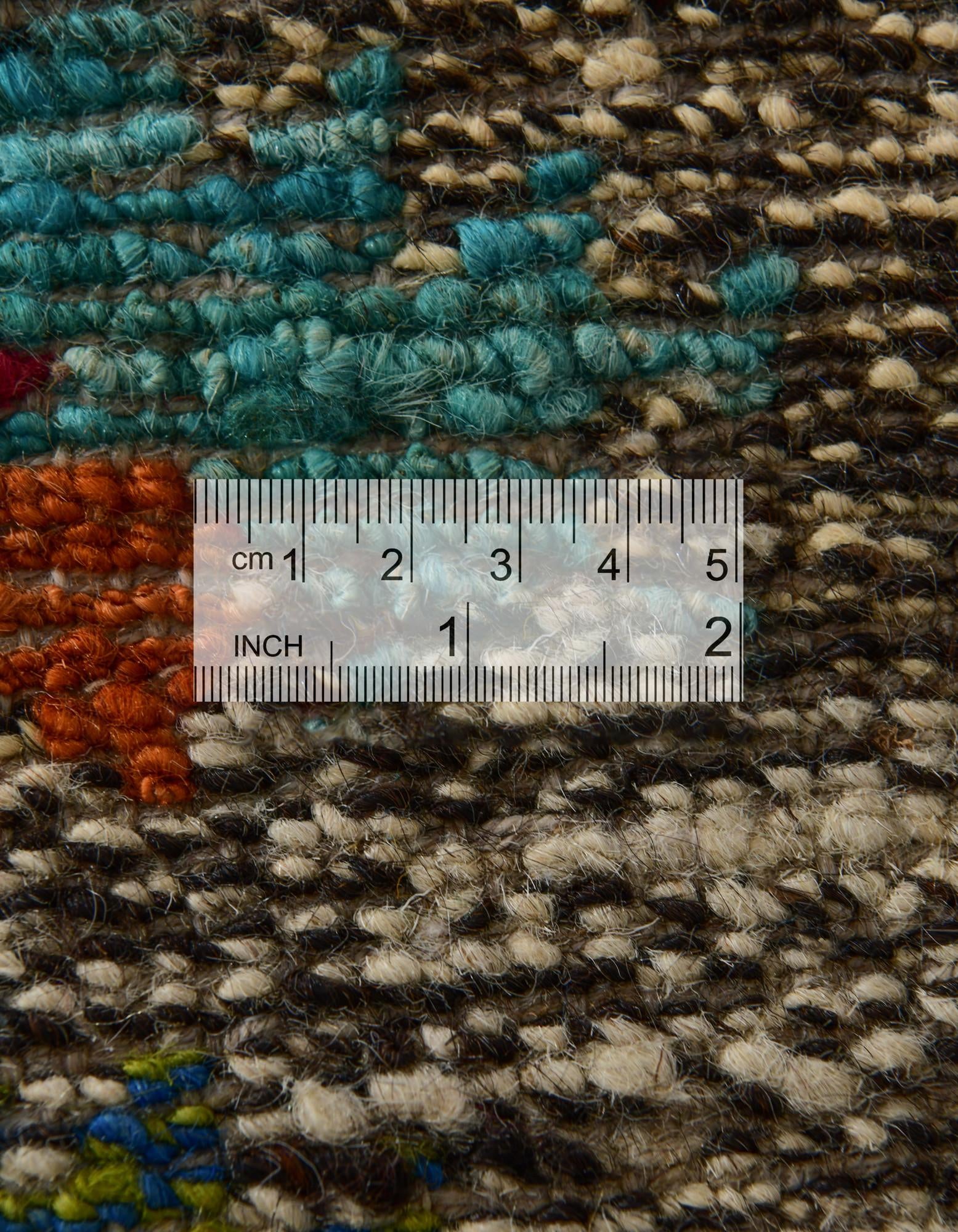 4' 5 x 6' 2 Hand Knotted Balouch Wool Rug