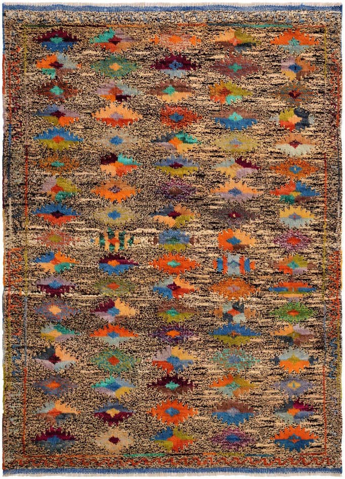 Detail image of 4' 5 x 6' 2 Hand Knotted Balouch Wool Rug