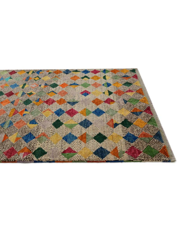 Detail image of 4' 3 x 6' Hand Knotted Balouch Wool Rug