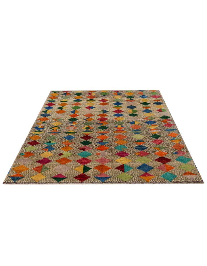 4' 3 x 6' Hand Knotted Balouch Wool Rug