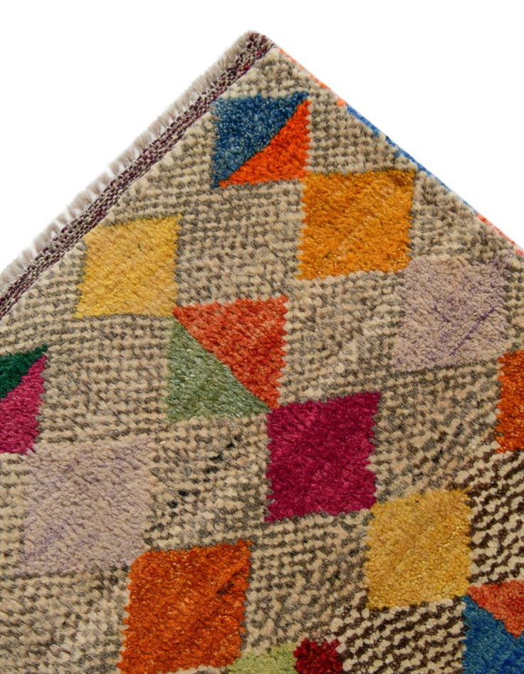 Detail image of 4' 3 x 6' Hand Knotted Balouch Wool Rug