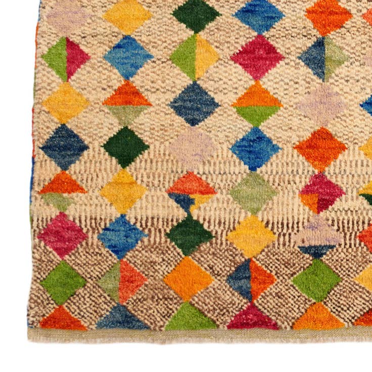 Detail image of 4' 3 x 6' Hand Knotted Balouch Wool Rug