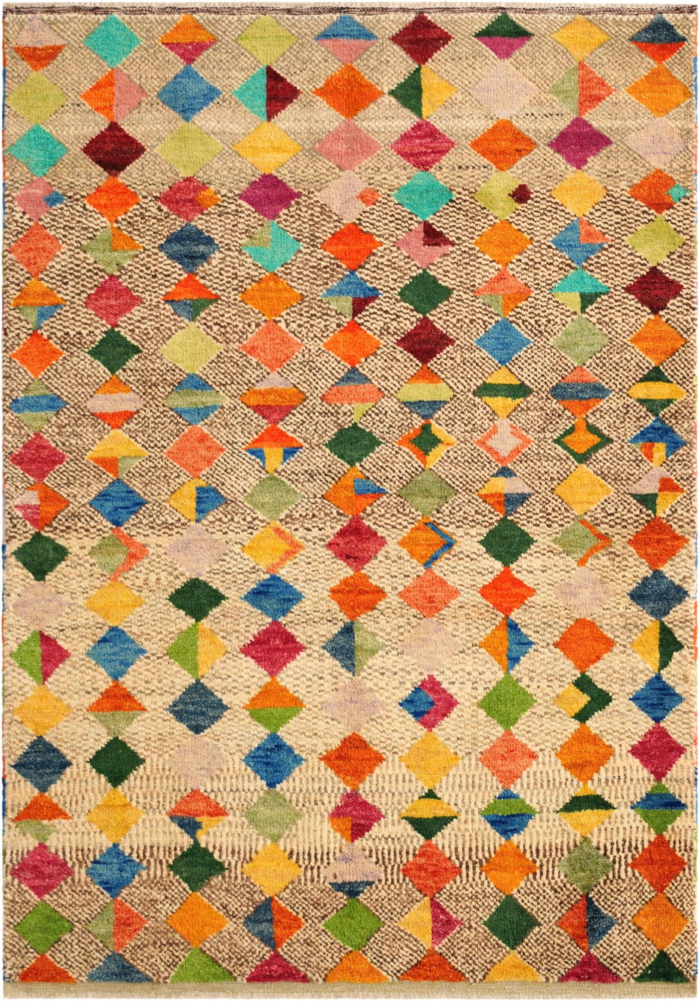 4' 3 x 6' Hand Knotted Balouch Wool Rug