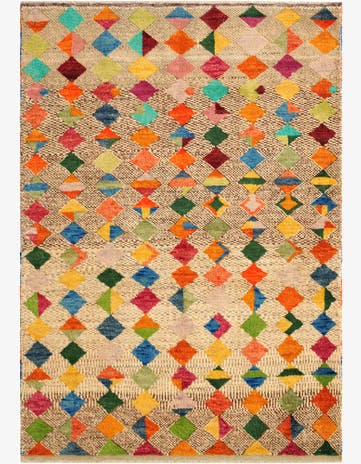 4' 3 x 6' Hand Knotted Balouch Wool Rug