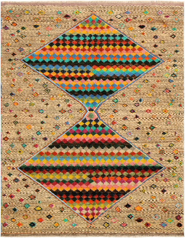 Detail image of 4' 3 x 6' 2 Hand Knotted Balouch Wool Rug