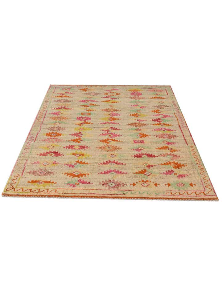 4' 3 x 6' 3 Hand Knotted Balouch Wool Rug