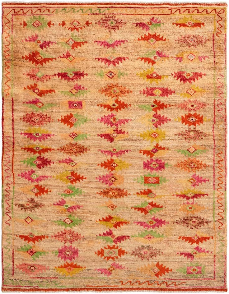 Detail image of 4' 3 x 6' 3 Hand Knotted Balouch Wool Rug