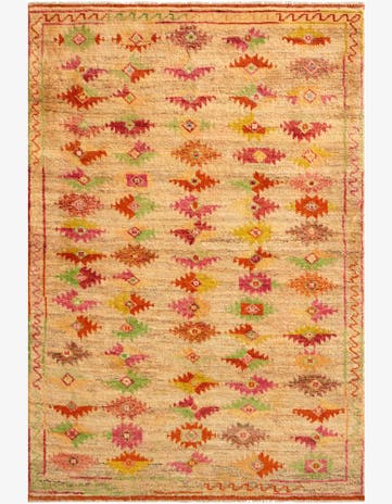 4' 3 x 6' 3 Hand Knotted Balouch Wool Rug