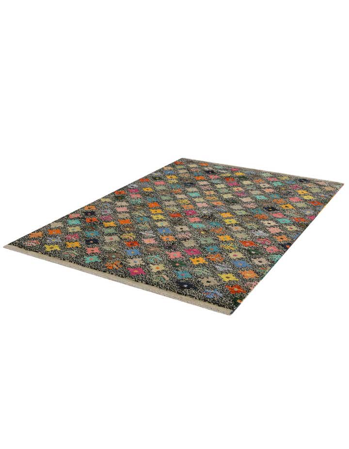 4' 4 x 6' 5 Hand Knotted Balouch Wool Rug