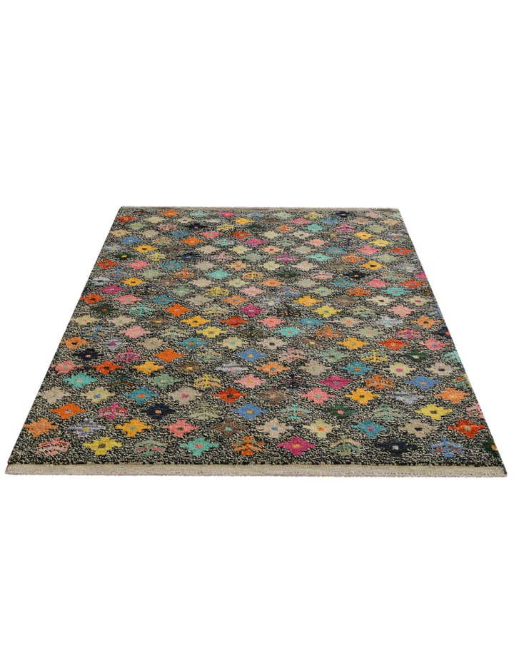 4' 4 x 6' 5 Hand Knotted Balouch Wool Rug
